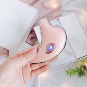 Face scraping microcurrent skin rejuvenation face lift massager, Electric Gua Sha Board Anti-aging Scraper for Skin Tightening, Facial device