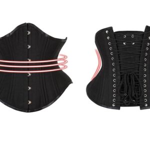 Steel boned body reduction belts